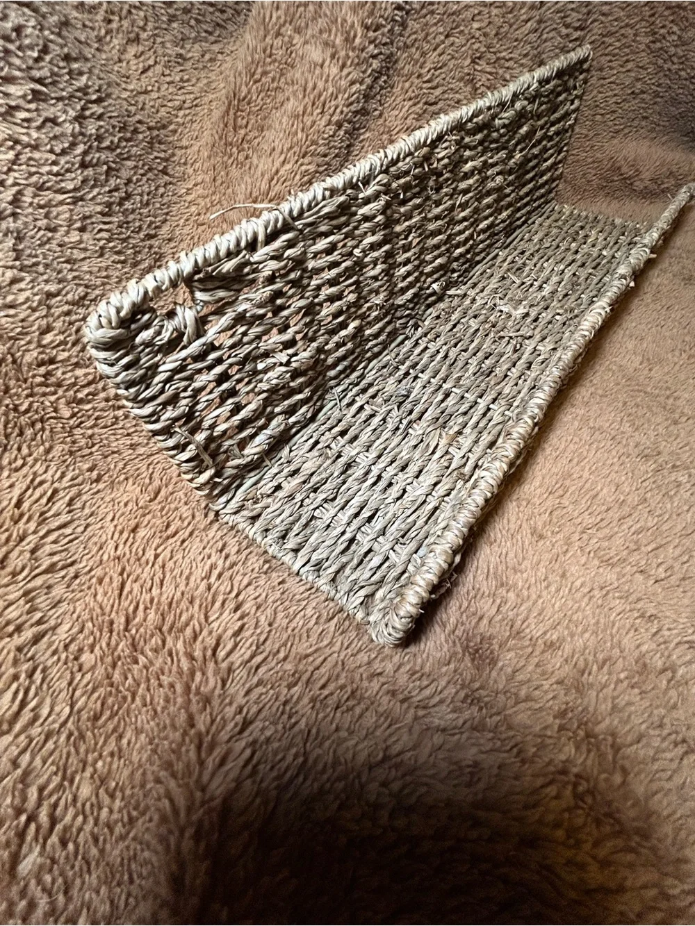 Woven Seagrass Tray - Natural Tan